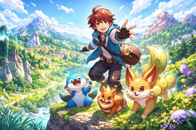 Pocket Monsters Saga - Jabali AI Poster