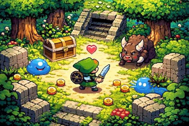 Pixel Quest Hero - Jabali AI Poster