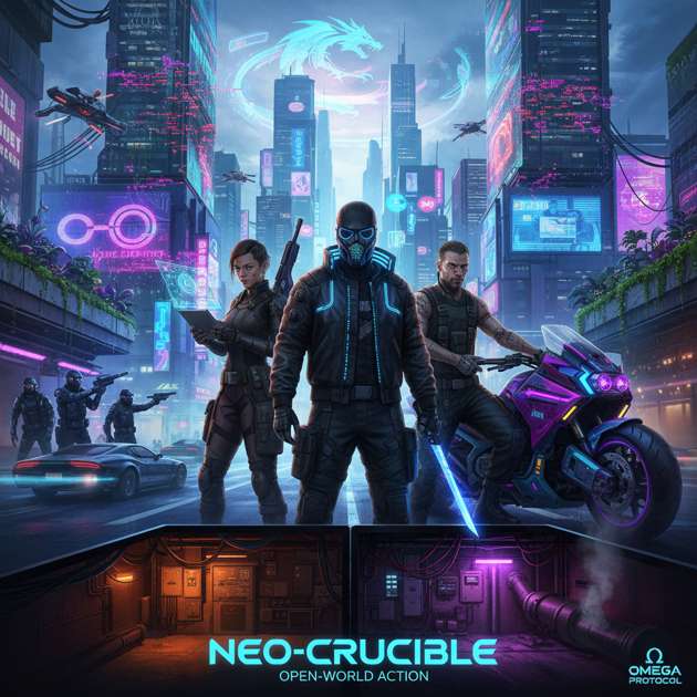 Neon Rebellion - Jabali AI Poster