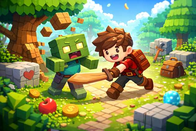 Jogo Gabriel 3D Zumbi Craft - Jabali AI Poster