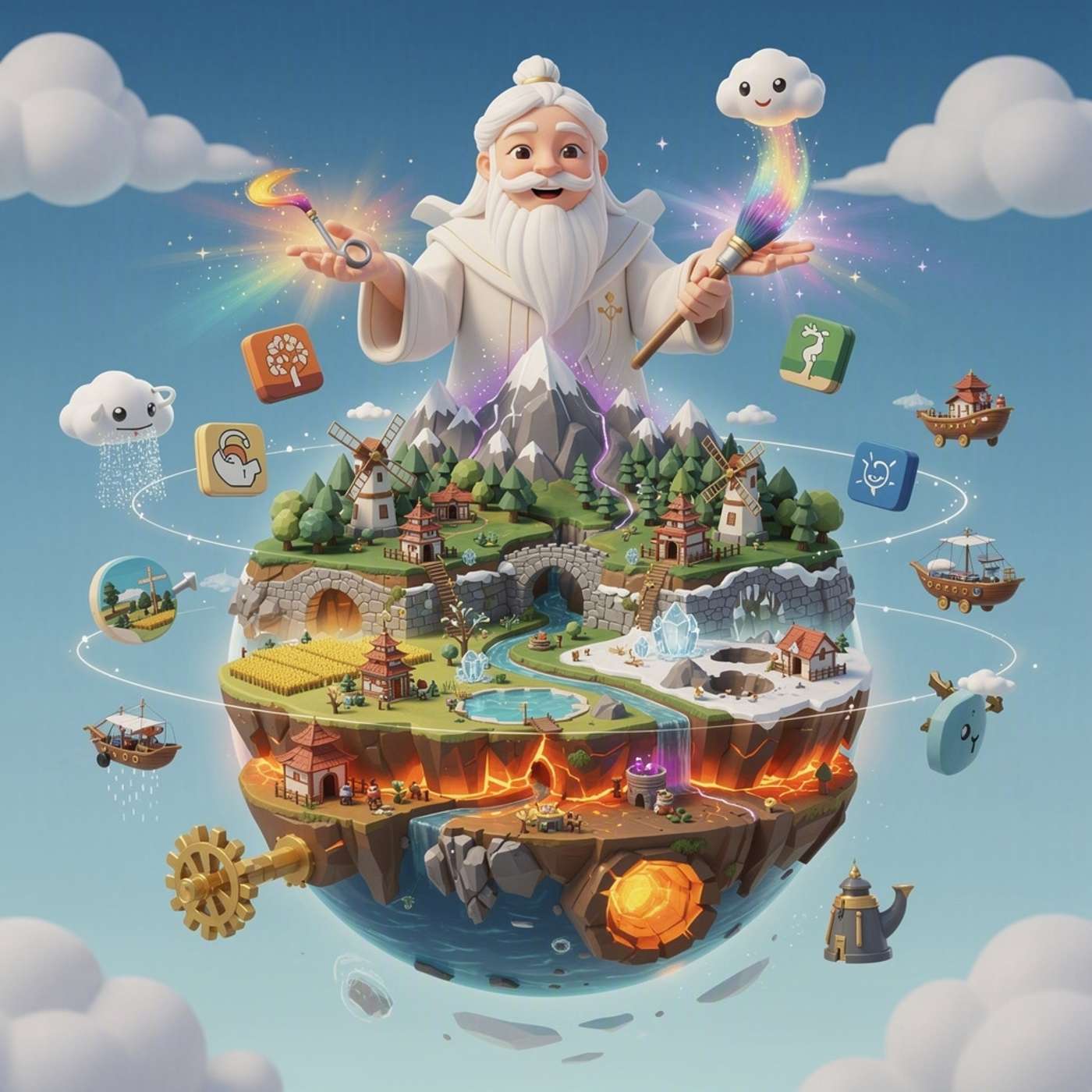 Worldsmith God Sim game artwork