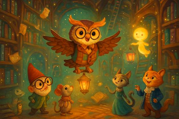 Enchanted Library Quest - Jabali AI Poster