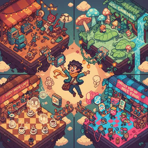 Pixel City Revival - Jabali AI Poster