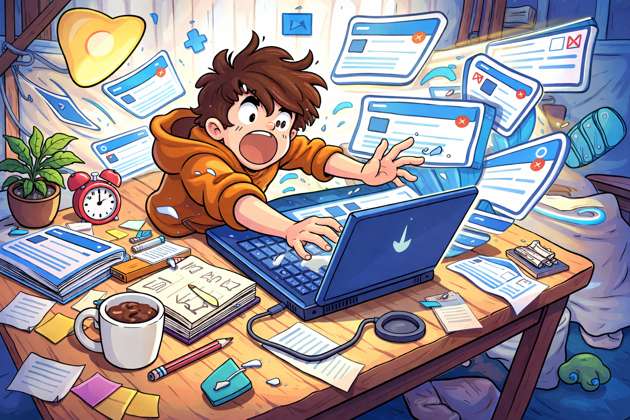 Study Screen Scramble - Jabali AI Poster