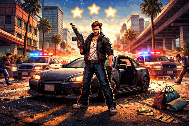 Crime City Rush - Jabali AI Poster