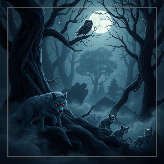 Ashpaw and the Moonlit Pact - Jabali AI Poster