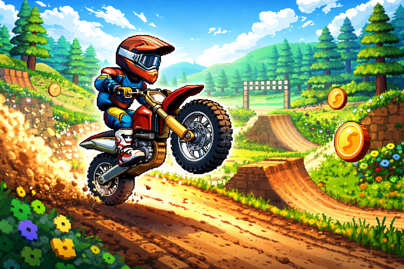 Bike Racing City 2D - Instant game by Jabali AI
