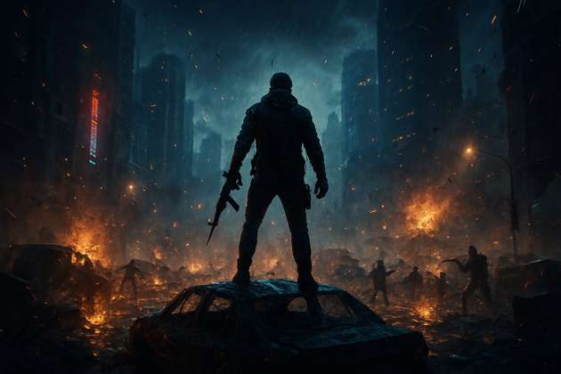 City on Fire - Jabali AI Poster