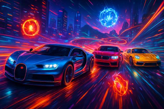 Neon Rivals: Supercar Combat - 3D Racing by Jabali AI