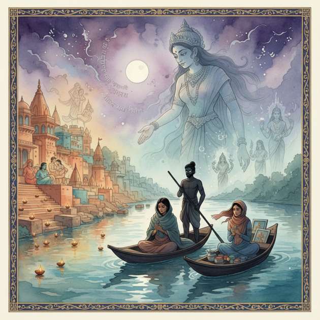 River of Vanished Goddesses - Jabali AI Poster