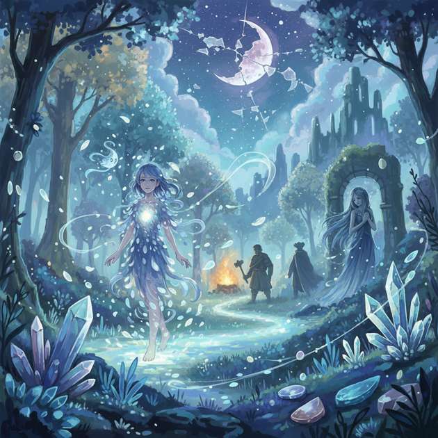 Lunaria: Song of the Broken Moon - Jabali AI Poster