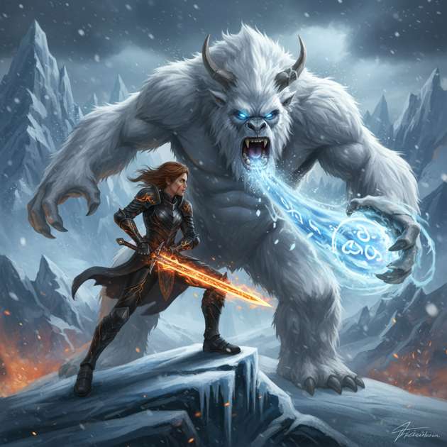 Emberheart Mountain - Jabali AI Poster
