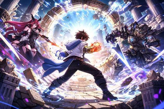 Isekai Arena Clash - Jabali AI Poster