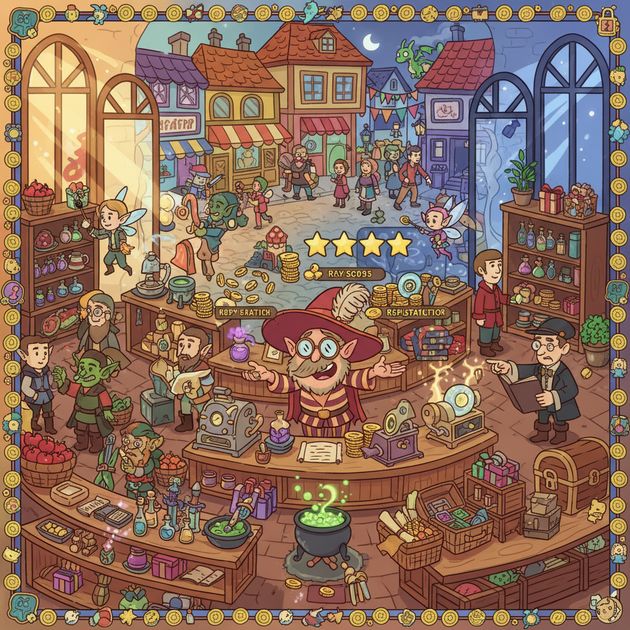 Arcane Bazaar Tycoon - Jabali AI Poster