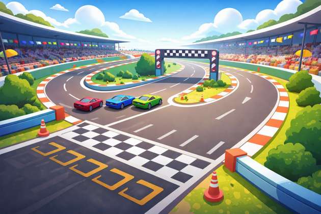 Turbo Track Rush - Jabali AI Poster