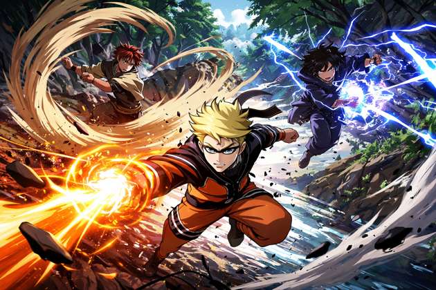 Naruto vs Sasuke Final Clash - Jabali AI Poster