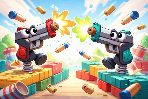 Wobbly Pistol Showdown - Jabali AI Poster