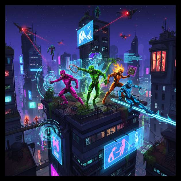 Neon Reclamation - Jabali AI Poster