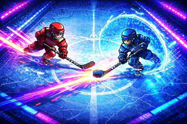 Neon Ice Clash - Jabali AI Poster