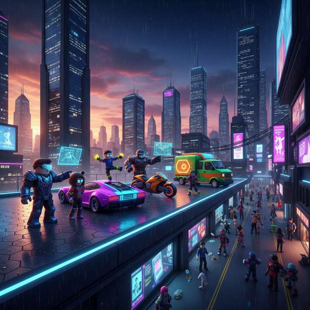 Neon City Uprising - Jabali AI Poster