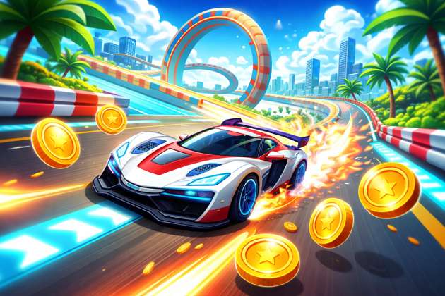 Coin Rush Racer 3D - Jabali AI Poster