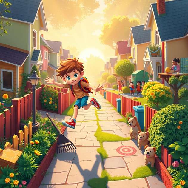 Max’s Neighborhood Sprint - Jabali AI Poster