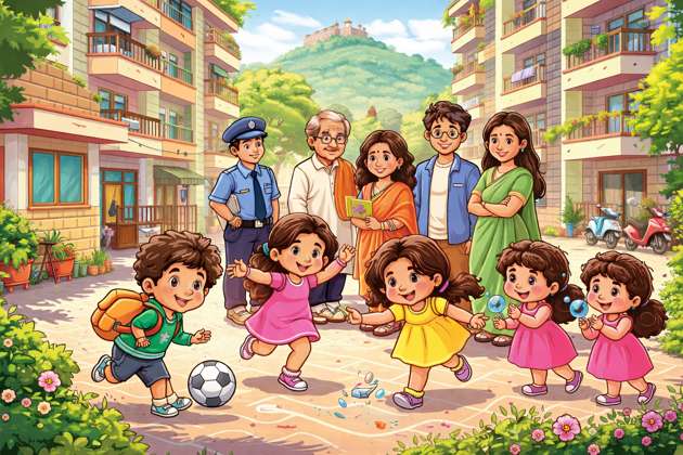 Ranchi Kids of Shiv Ganga - Jabali AI Poster