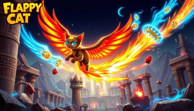 Bastet’s Ascendant Flame - Jabali AI Poster