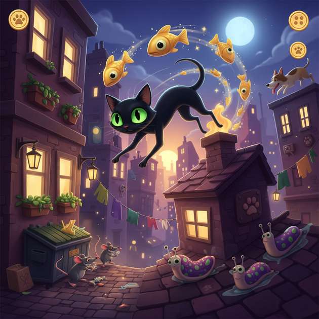 Shadow's Meow-sive Quest - Jabali AI Poster