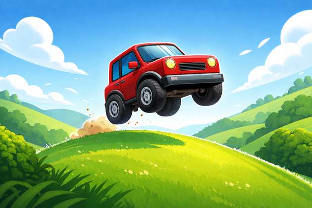 Hill Hop Racer - Jabali AI Poster