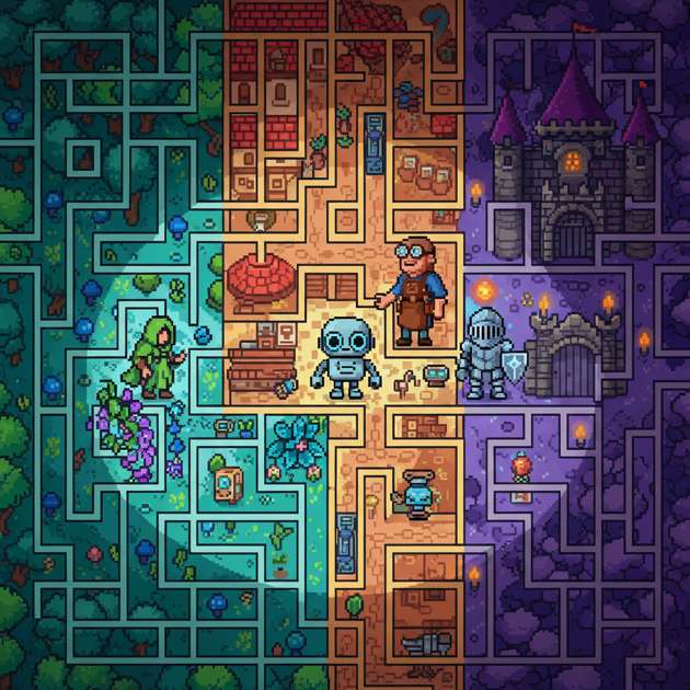 Maze Runner: Rise of the Bot - Adventure RPG by Jabali AI