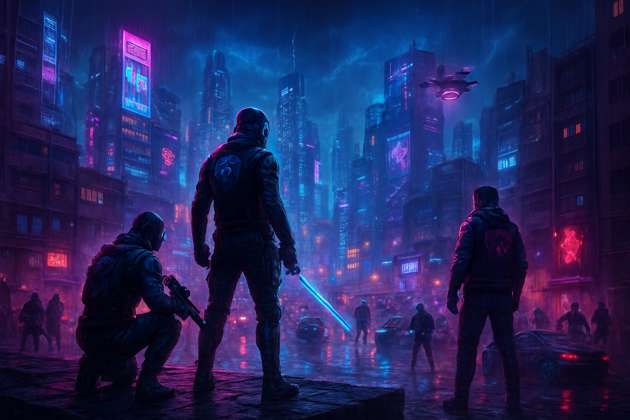 Neon Turf Clash - Jabali AI Poster