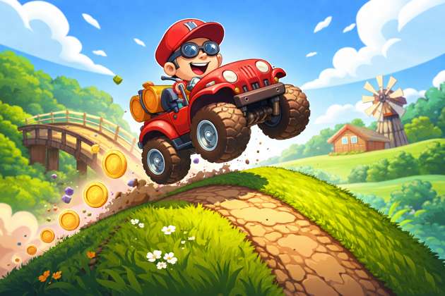 Hill Climb Rush - Jabali AI Poster