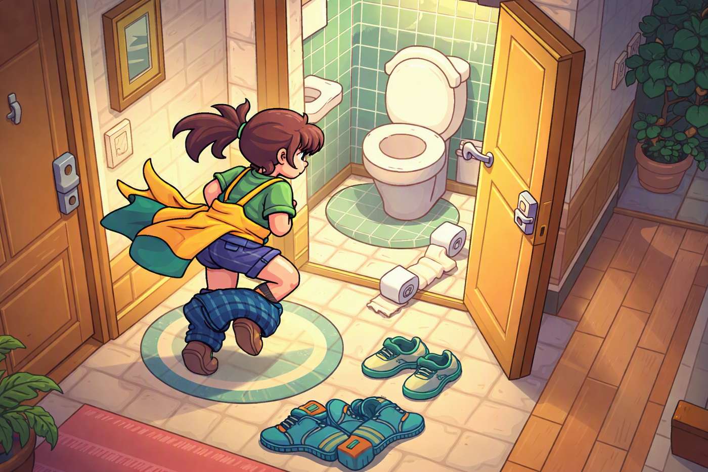 Supermarket Rush to the Toilet game artwork
