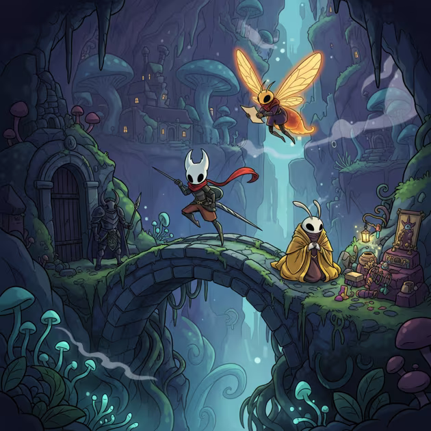 Hollow Knight: Silksong - Jabali AI Poster