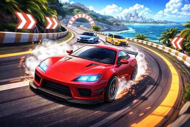 Turbo Drift 3D - Jabali AI Poster