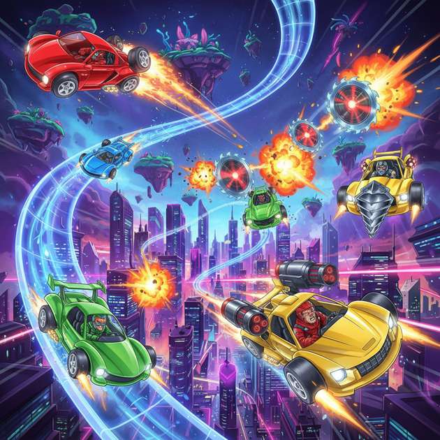 Neon Rivals: Turbo Combat - 3D Racing by Jabali AI