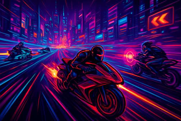 Neon Highway: Hover Combat - Jabali AI Poster