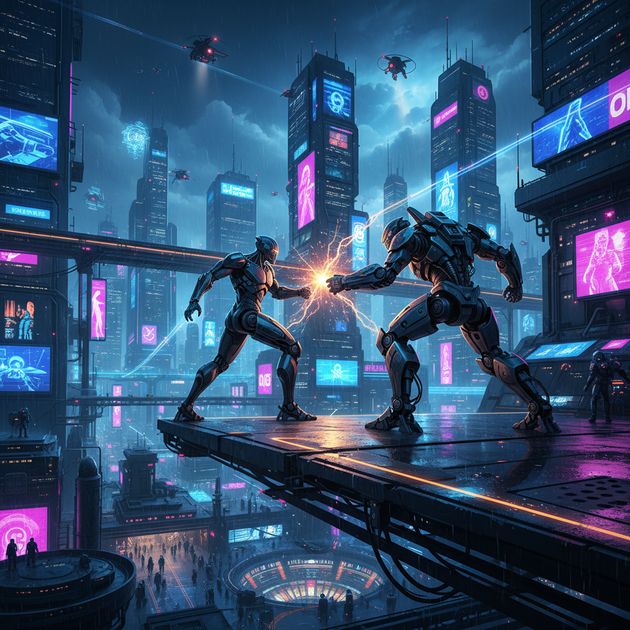 Machine City Uprising - Jabali AI Poster