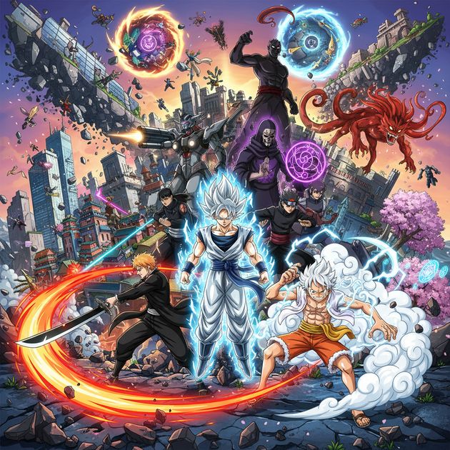 Anime Multiverse Clash - Jabali AI Poster