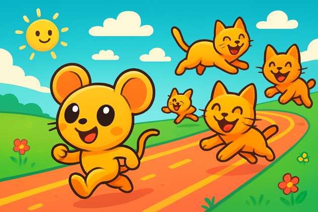 Mouse Dash Racetrack - Jabali AI Poster