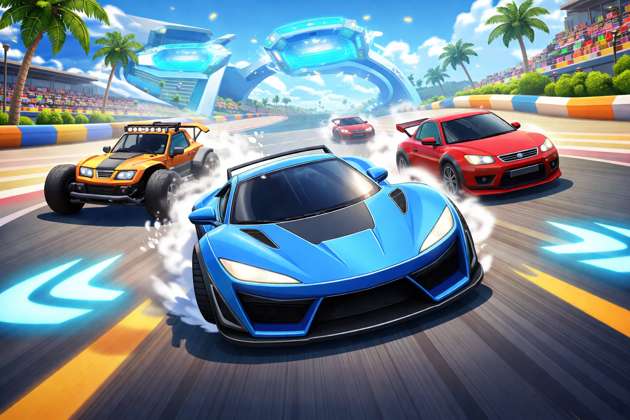 3D Racing Garage Rush - Jabali AI Poster