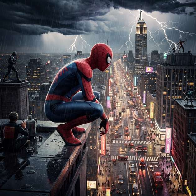 Spider-Man:  - Jabali AI Poster