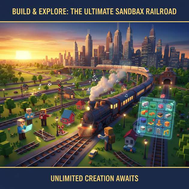 Railway City Builder - Jabali AI Poster