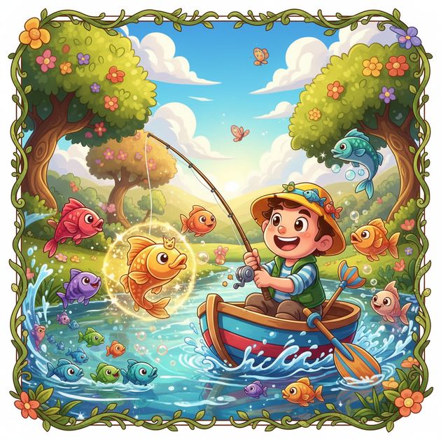 Whimsy Fish Bonanza - Jabali AI Poster