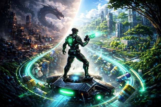 EcoVerse: Last Green City - Jabali AI Poster