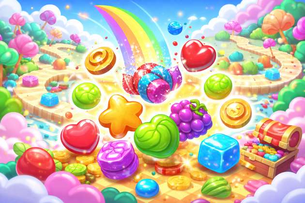 Candy Pop Quest - Jabali AI Poster