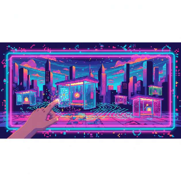 Neon Verse City - Jabali AI Poster