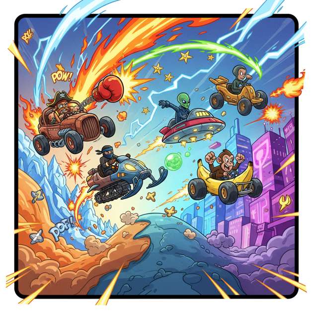 Turbo Mayhem Racers - 3D Racing by Jabali AI