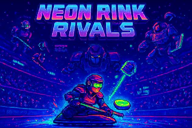 Neon Rink Rivals - Fixed Shooter Arcade by Jabali AI